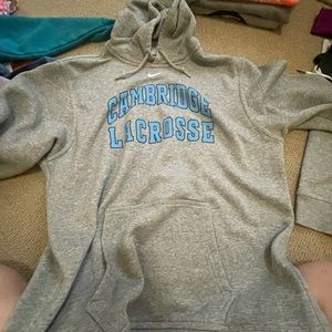 nike cambridge lacrosse hoodie size large